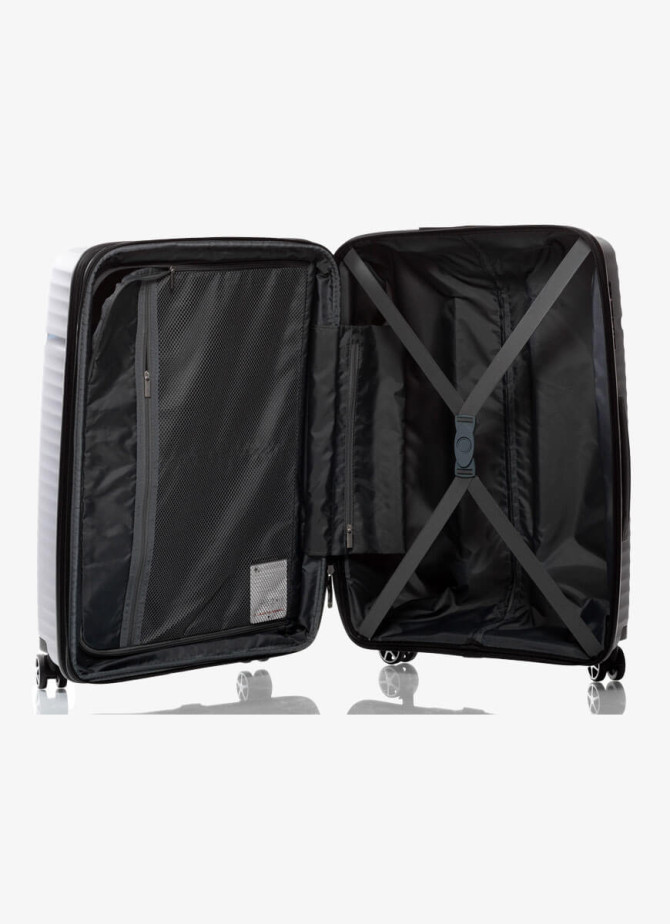 Suitcase V&V Travel Summer Brave 8018-65 Silver