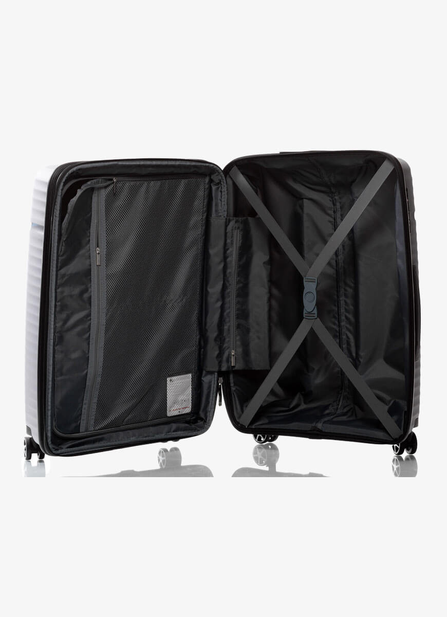 Suitcase V&V Travel Summer Brave 8018-65 Silver