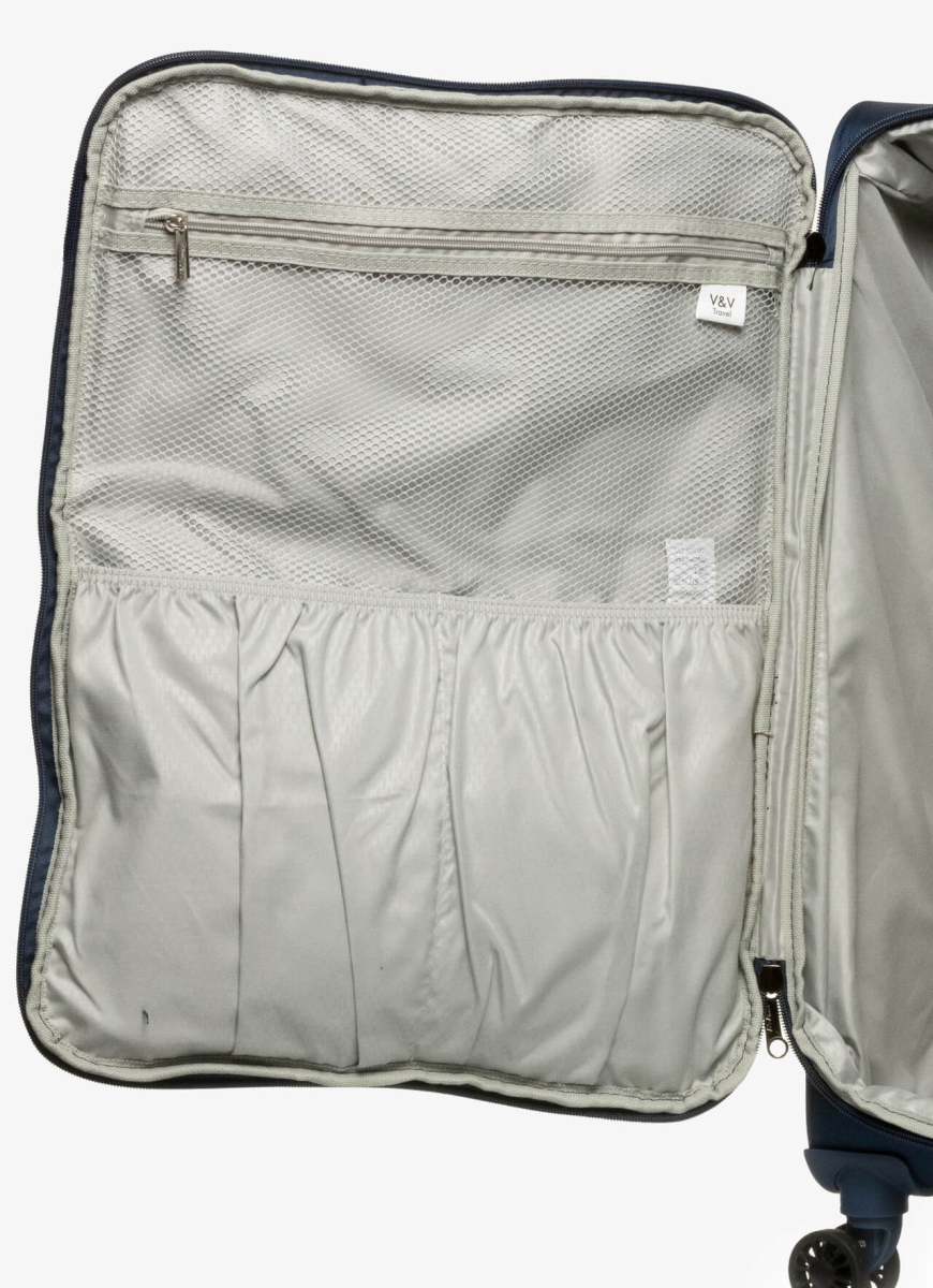 Suitcase V&V Travel One Life 8024-65 Blue