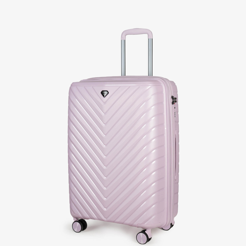 Валізи V&V Travel Invictus 8025 -65см рожеві