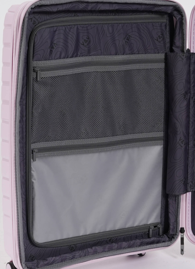 Suitcases V&V Travel Invictus 8025-75cm pink