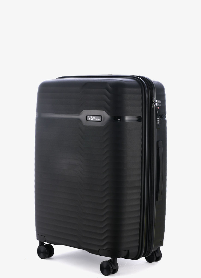 Suitcase V&V Travel Summer Breeze 8018 75cm Black