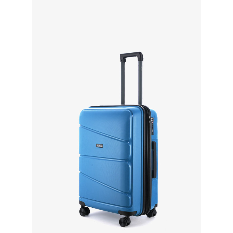 Suitcase V&V Travel Peace 8011-55 Blue