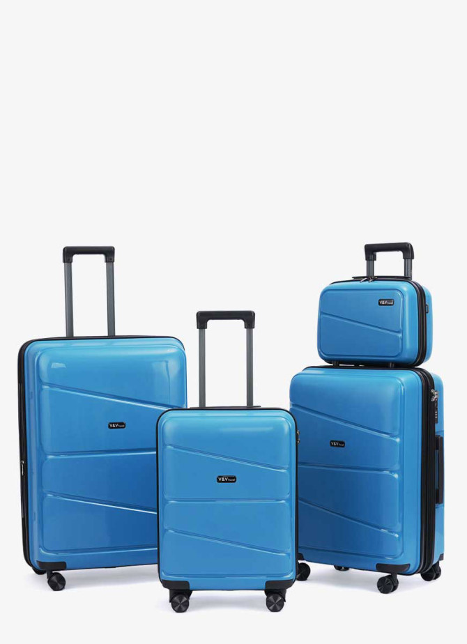 Beauty case V&V Travel Peace 8011-14 Blue