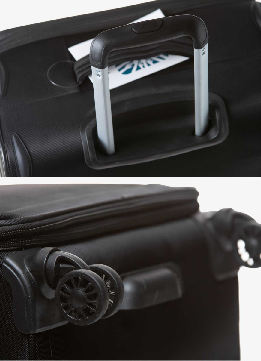 Suitcase V&V Travel Volunteer 8022-65 Black