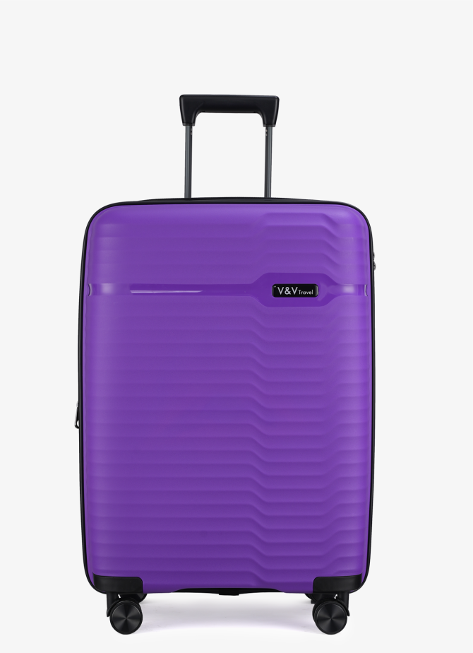 Suitcase V&V Travel Summer Brave 8018-65 Purple