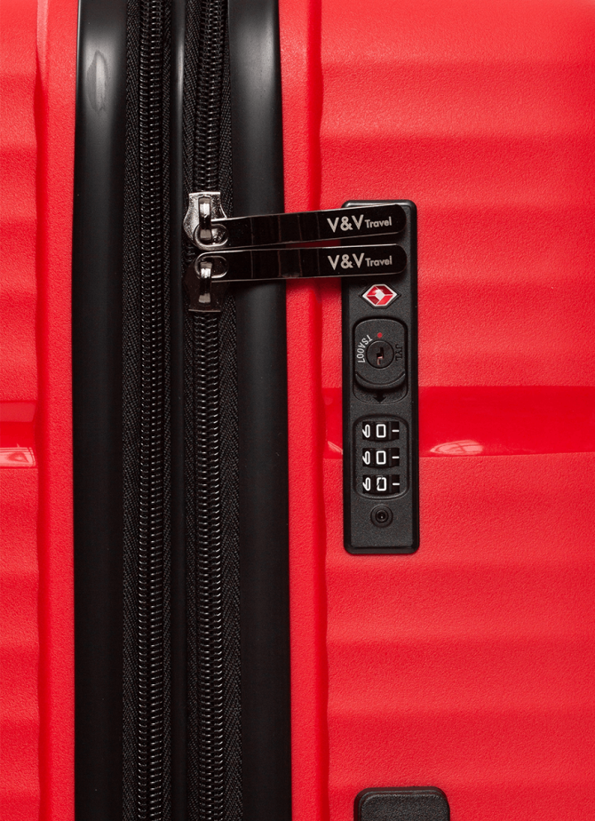 Suitcase V&V Travel Summer Brave 8018-55 Red