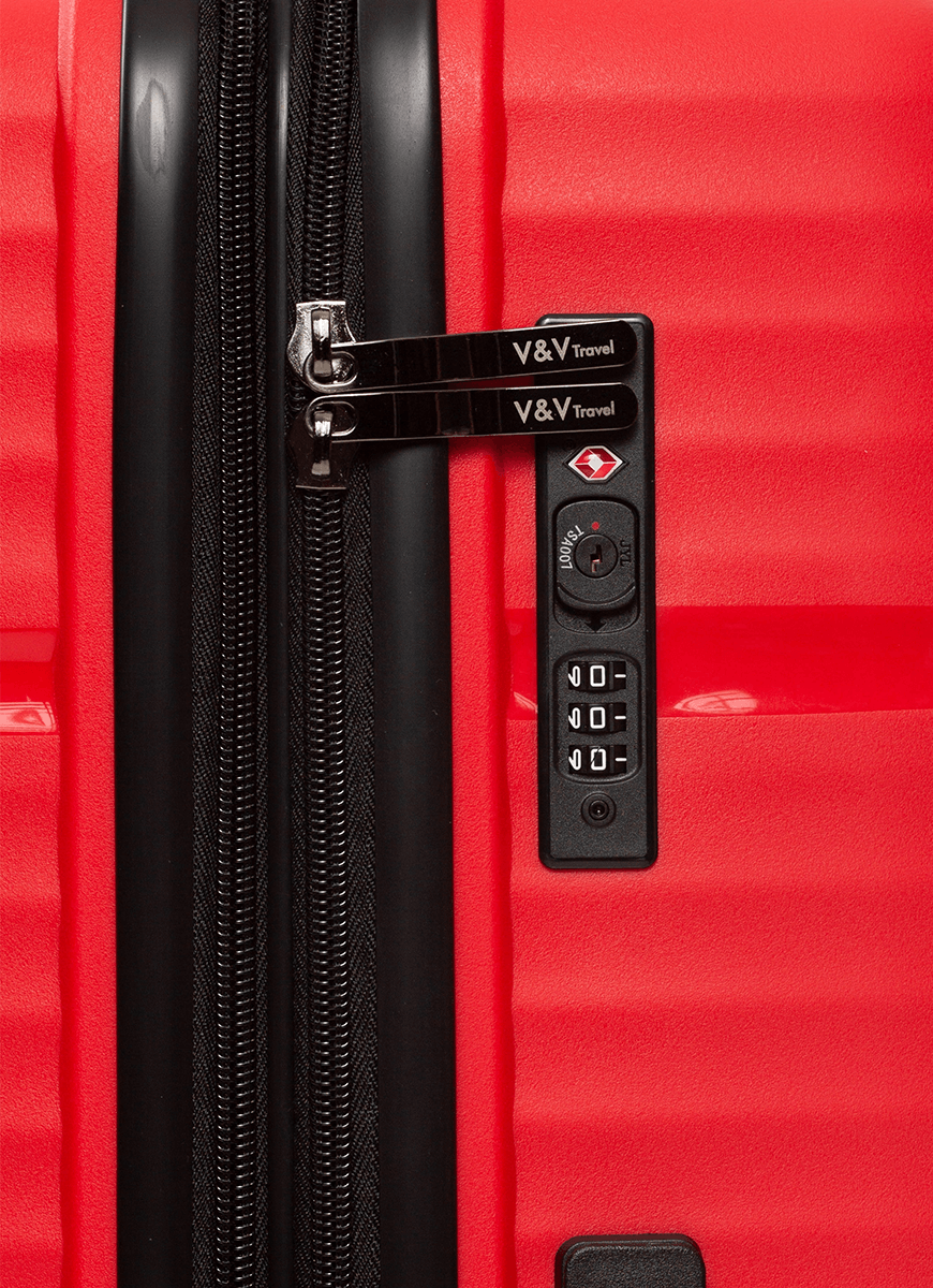 Suitcase V&V Travel Summer Brave 8018-55 Red
