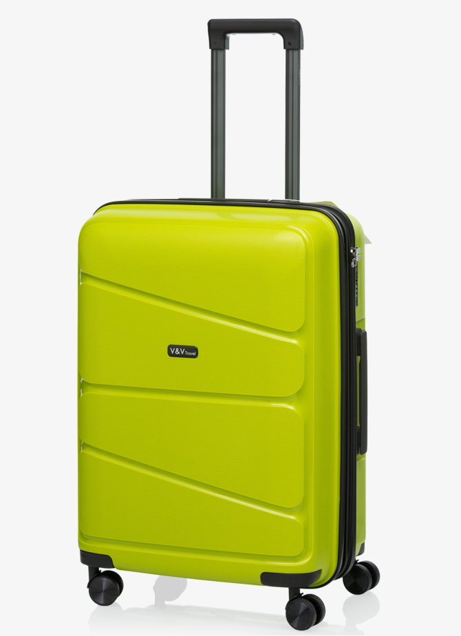 Suitcase V&V Travel Peace 8011-65 Olive