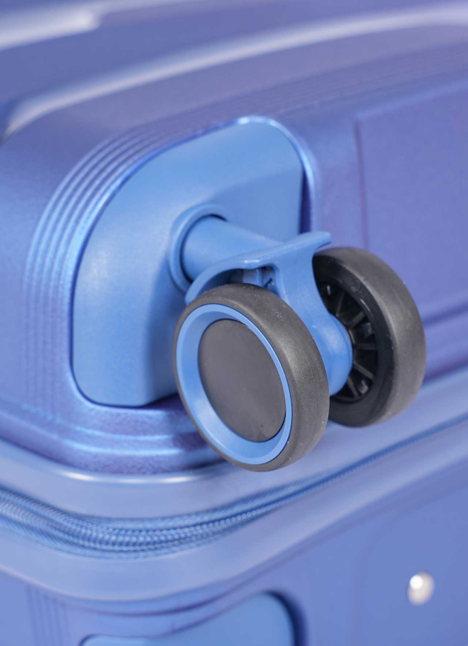 Валіза V&V Travel Metallo 8023-55 Blue