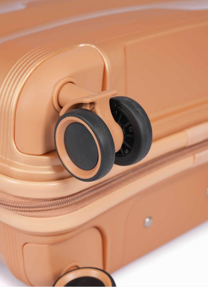 Suitcase V&V Travel Metallo 8023-55 Gold